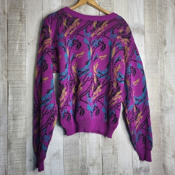 Jaclyn Smith Sweater. Colorful 80s / 90s. - Picture 2 of 7
